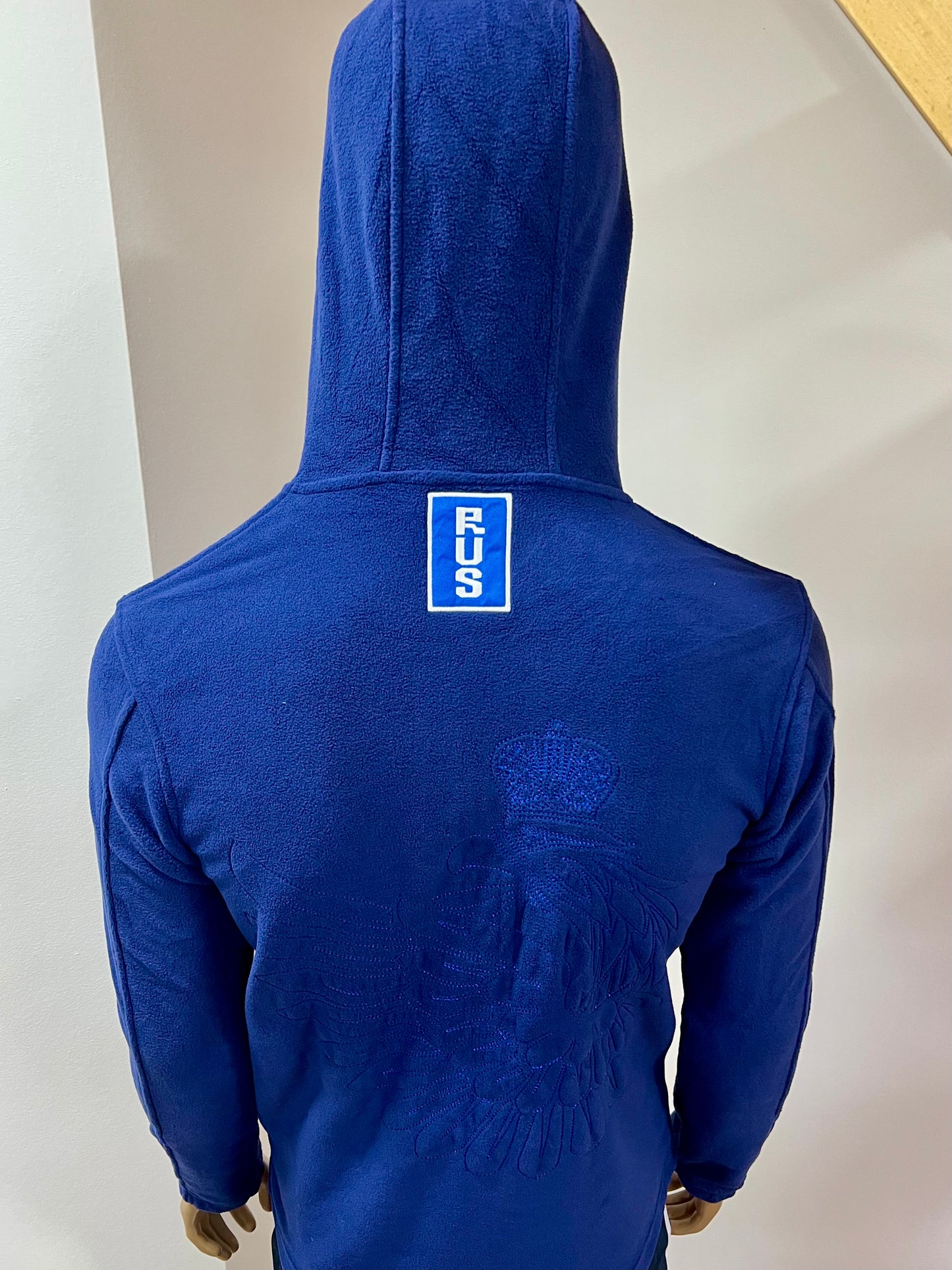 FORWARD Fleece Sport-Trainings Kapuzen-Jacke *RUSSIA* Blau