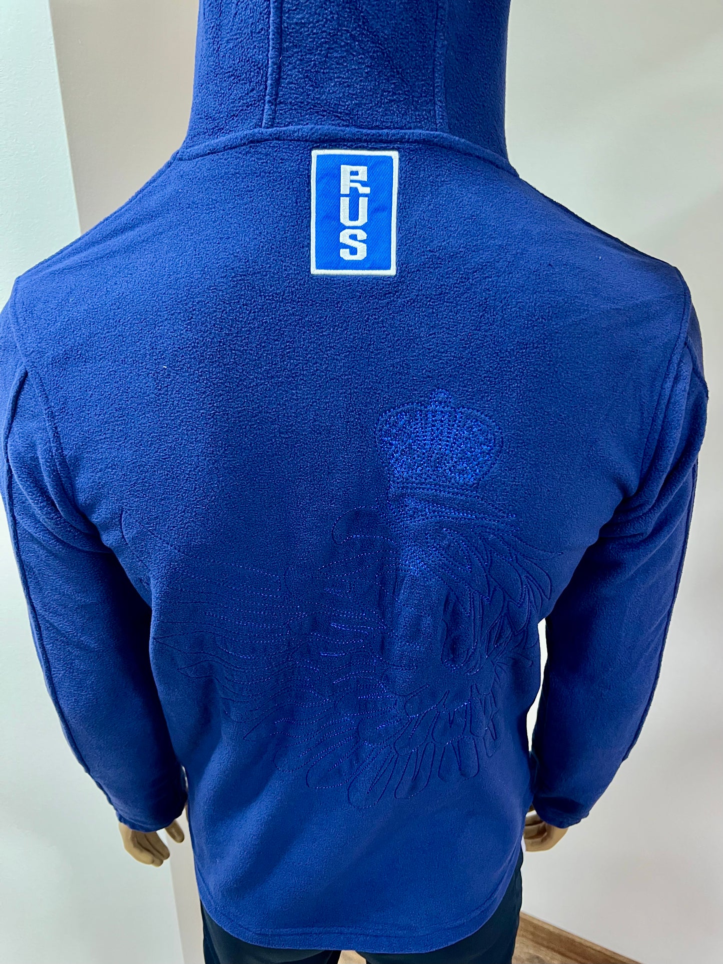 FORWARD Fleece Sport-Trainings Kapuzen-Jacke *RUSSIA* Blau