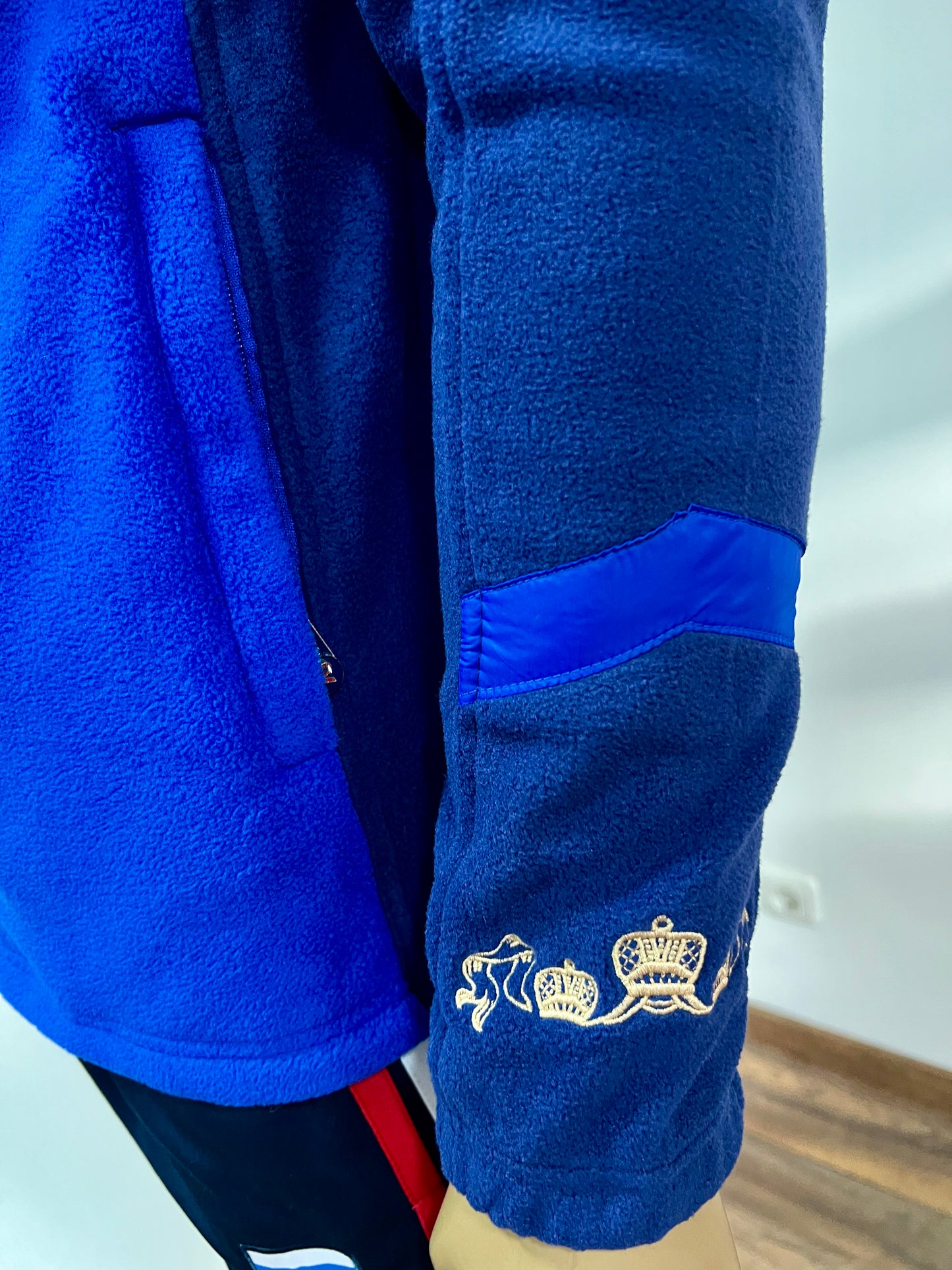 FORWARD Fleece Sport-Trainings Kapuzen-Jacke *RUSSIA* Blau