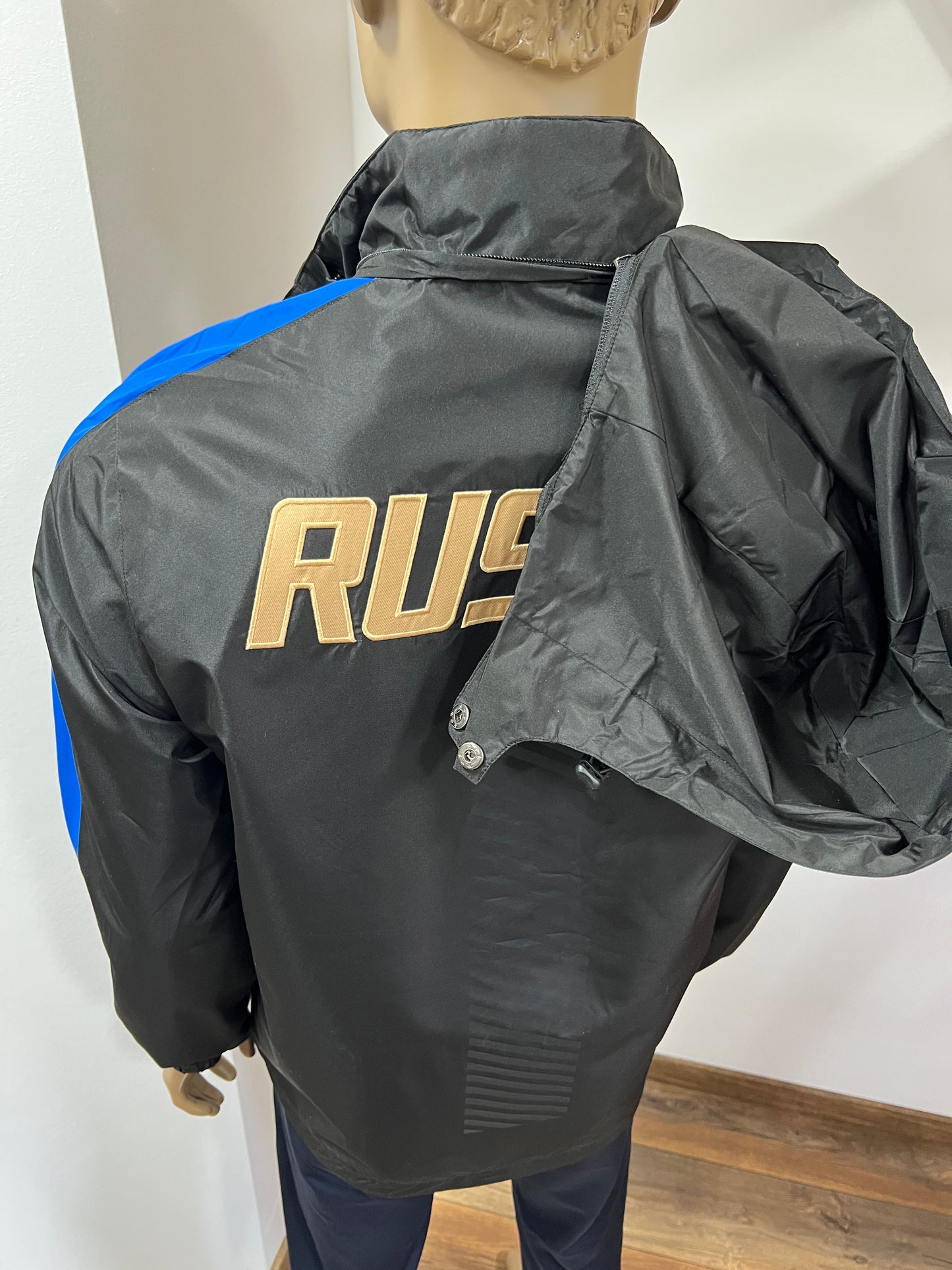 ASICS Wind-Jacke Team "RUSSIA" UNISEX Schwarz