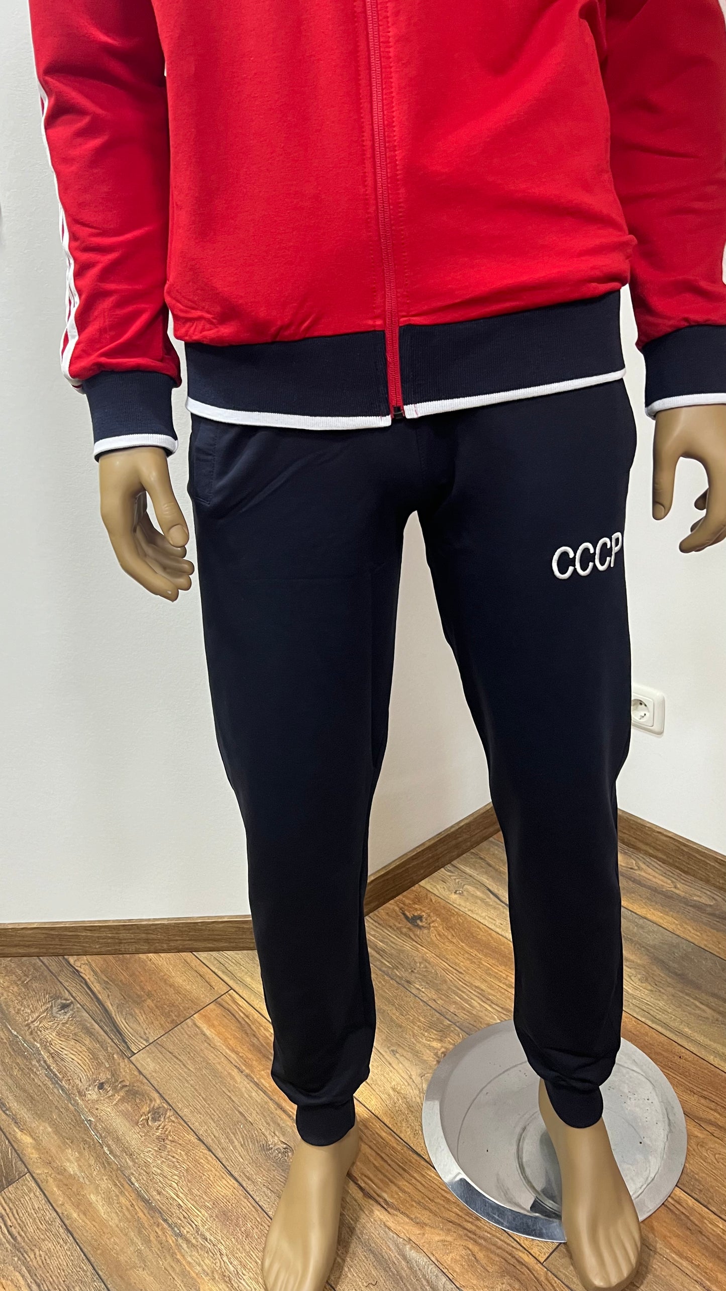 RUSSIA-CCCP-UDSSR "СЛОВО ПАЦАНА" Trainingsanzug Rot/Blau