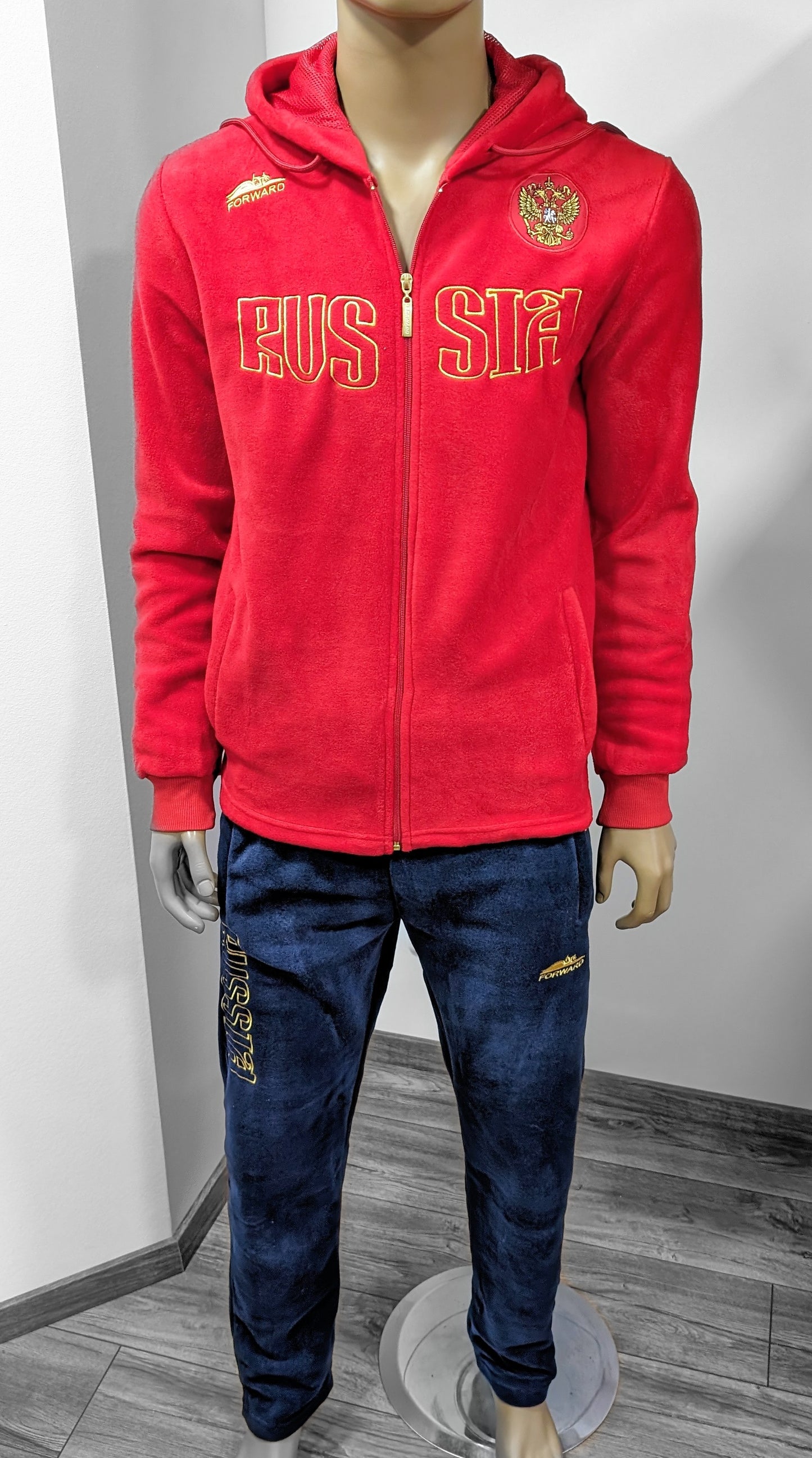 FORWARD TEAM "RUSSIA" Fleece Unisex Trainingsanzug ROT