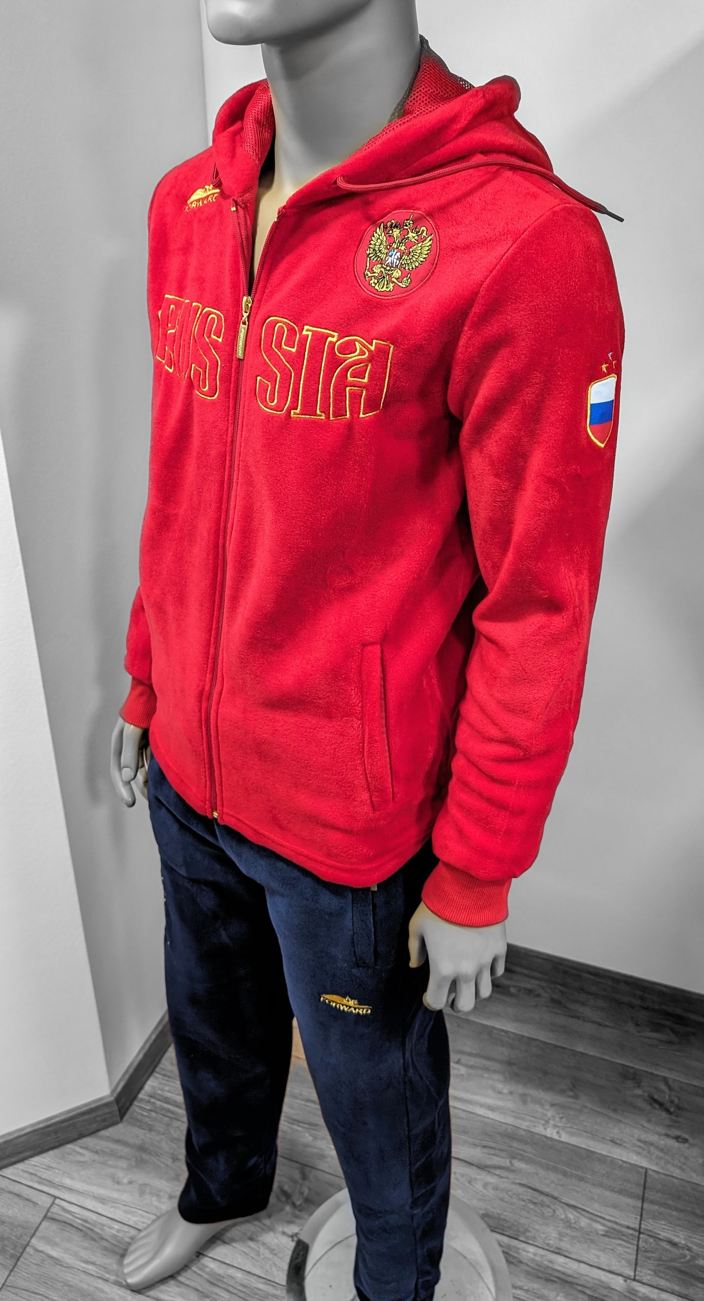 FORWARD TEAM "RUSSIA" Fleece Unisex Trainingsanzug ROT