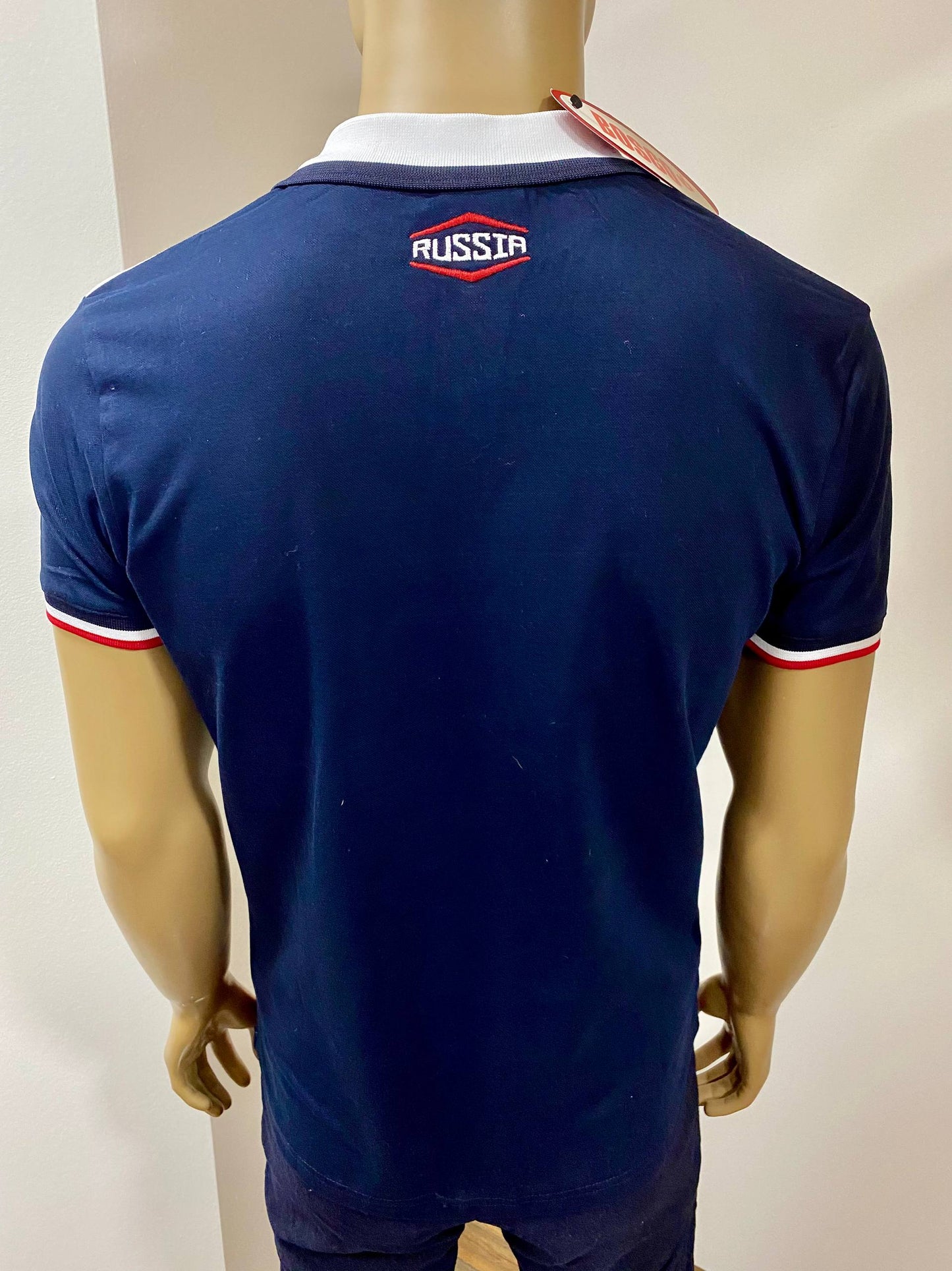 BOSCO SPORT Polo-Shirt Blau/weiß