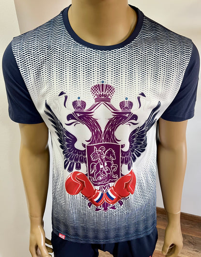 FORWARD "BOX FEDERATION" T-Shirt mit Wappen, Blau