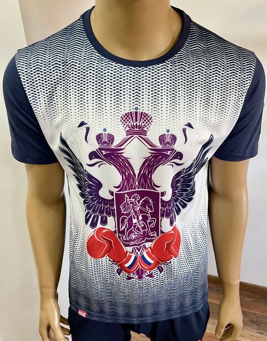 FORWARD "BOX FEDERATION" T-Shirt mit Wappen, Blau