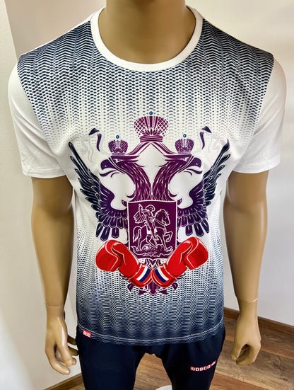 FORWARD "BOX FEDERATION" T-Shirt mit Wappen, Weiß