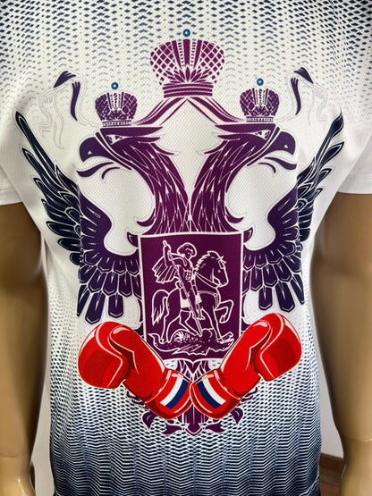 FORWARD "BOX FEDERATION" T-Shirt mit Wappen, Weiß