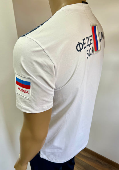 FORWARD "BOX FEDERATION" T-Shirt mit Wappen, Weiß