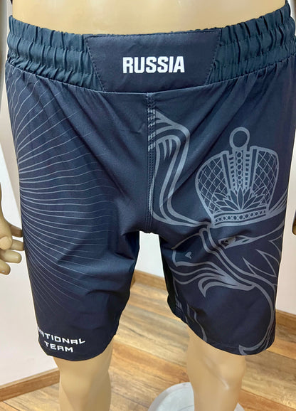 UFC MMA Team •RUSSIA• Set (T-Shirt+Shorts) Schwarz