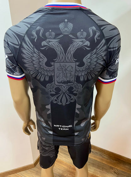 UFC MMA Team •RUSSIA• Set (T-Shirt+Shorts) Schwarz