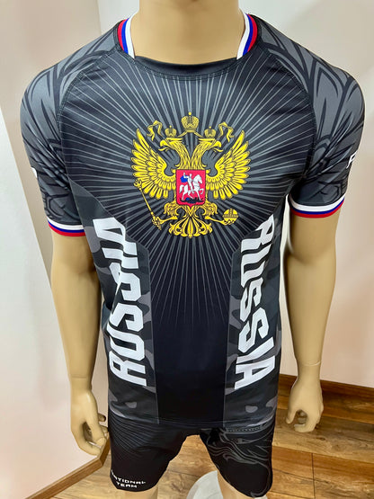 UFC MMA Team •RUSSIA• Set (T-Shirt+Shorts) Schwarz