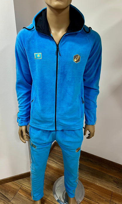 ASICS "KASACHSTAN" Olympic Team Unisex Trainingsanzug aus Fleece