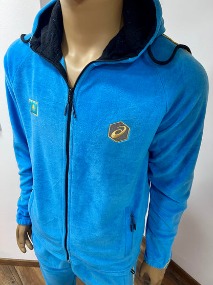 ASICS "KASACHSTAN" Olympic Team Unisex Trainingsanzug aus Fleece