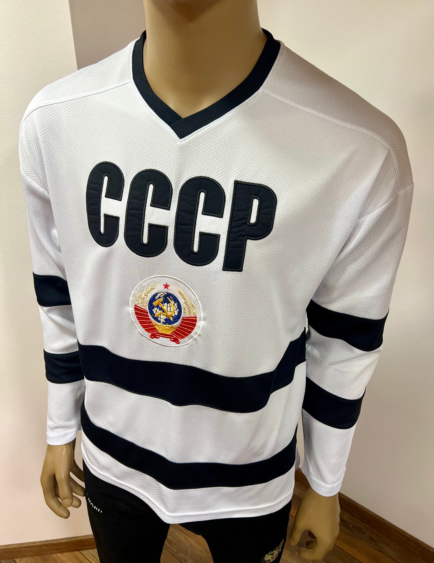 CCCP-UDSSR Langarm Shirt  "oversize" Weiß Длиный рукав