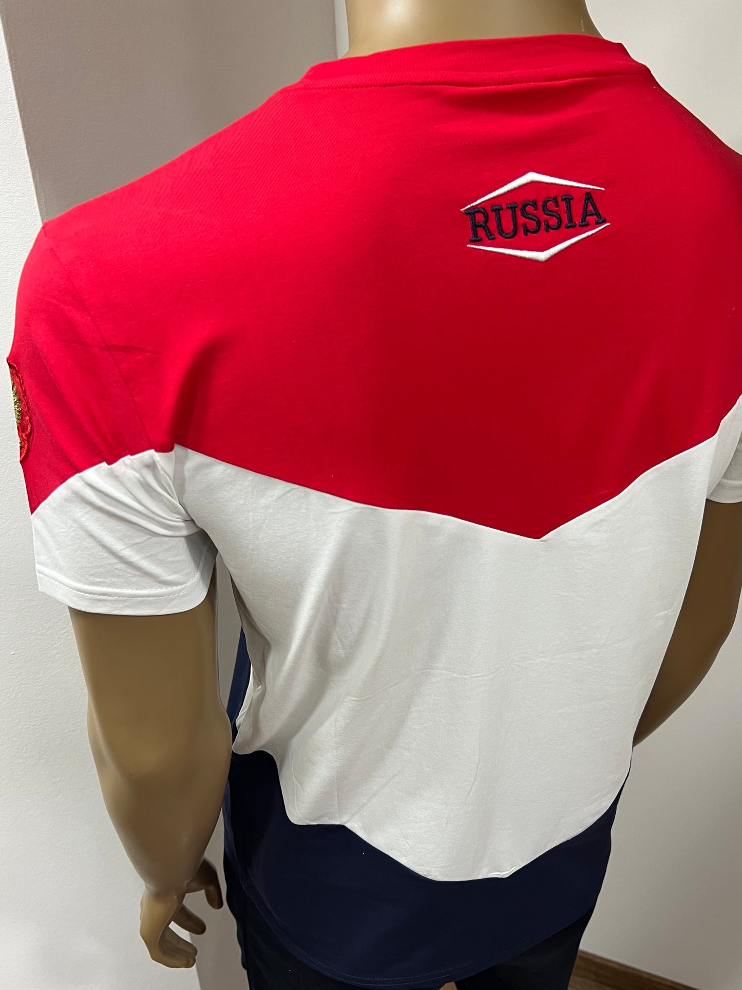 BOSCO-SPORT T-Shirt "RUSSIA" Weiß/Rot