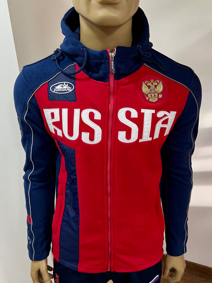 FORWARD Fleece Sport-Trainings Kapuzen-Jacke  *RUSSIA* Rot