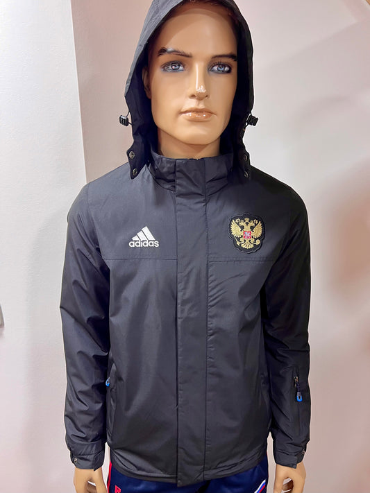 ADIDAS Herbst-Winter Jacke Team "RUSSIA" UNISEX Schwarz