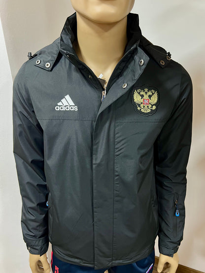 ADIDAS Herbst-Winter Jacke Team "RUSSIA" UNISEX Schwarz