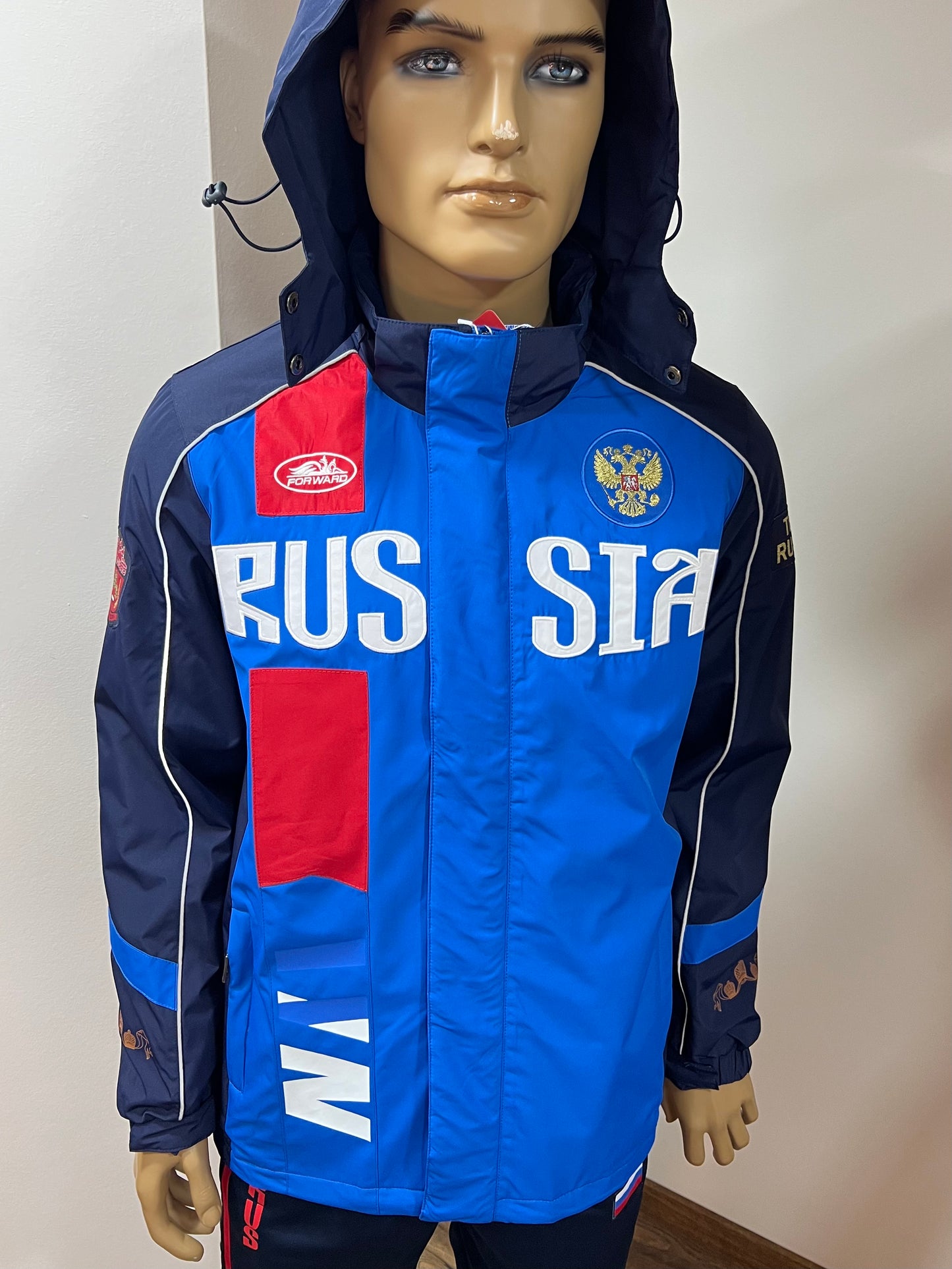 FORWARD Herbst-Winter Jacke Team "RUSSIA" mit Adler, UNISEX