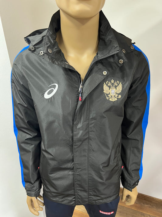 ASICS Wind-Jacke Team "RUSSIA" UNISEX Schwarz