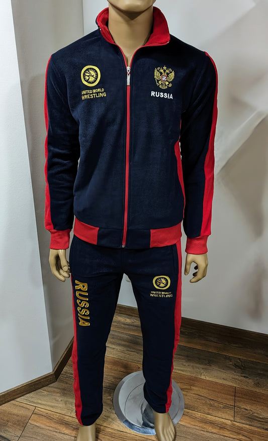 WRESTLING TEAM "RUSSIA" Unisex Trainingsanzug DUNKELBLAU