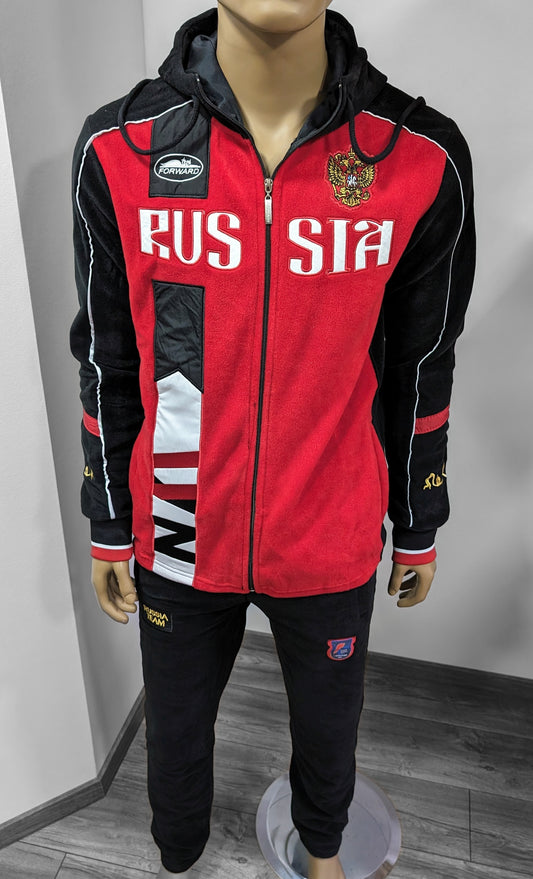 FORWARD TEAM "RUSSIA" Fleece Unisex Trainingsanzug ROT/6490